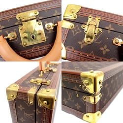 Louis Vuitton vintage jewellery box travel case in brown monogram