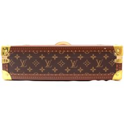 Pre-Owned Louis Vuitton Monogram Trunk Jewelry Box Case Brown x Pink Purple  Bag (Good) 