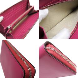 Jimmy Choo Round Purse Pink Silver Leather