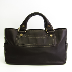 Celine Womens Leather Hand Bag Dark Brown