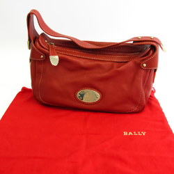 Bally Womens Leather Hand Bag Orange