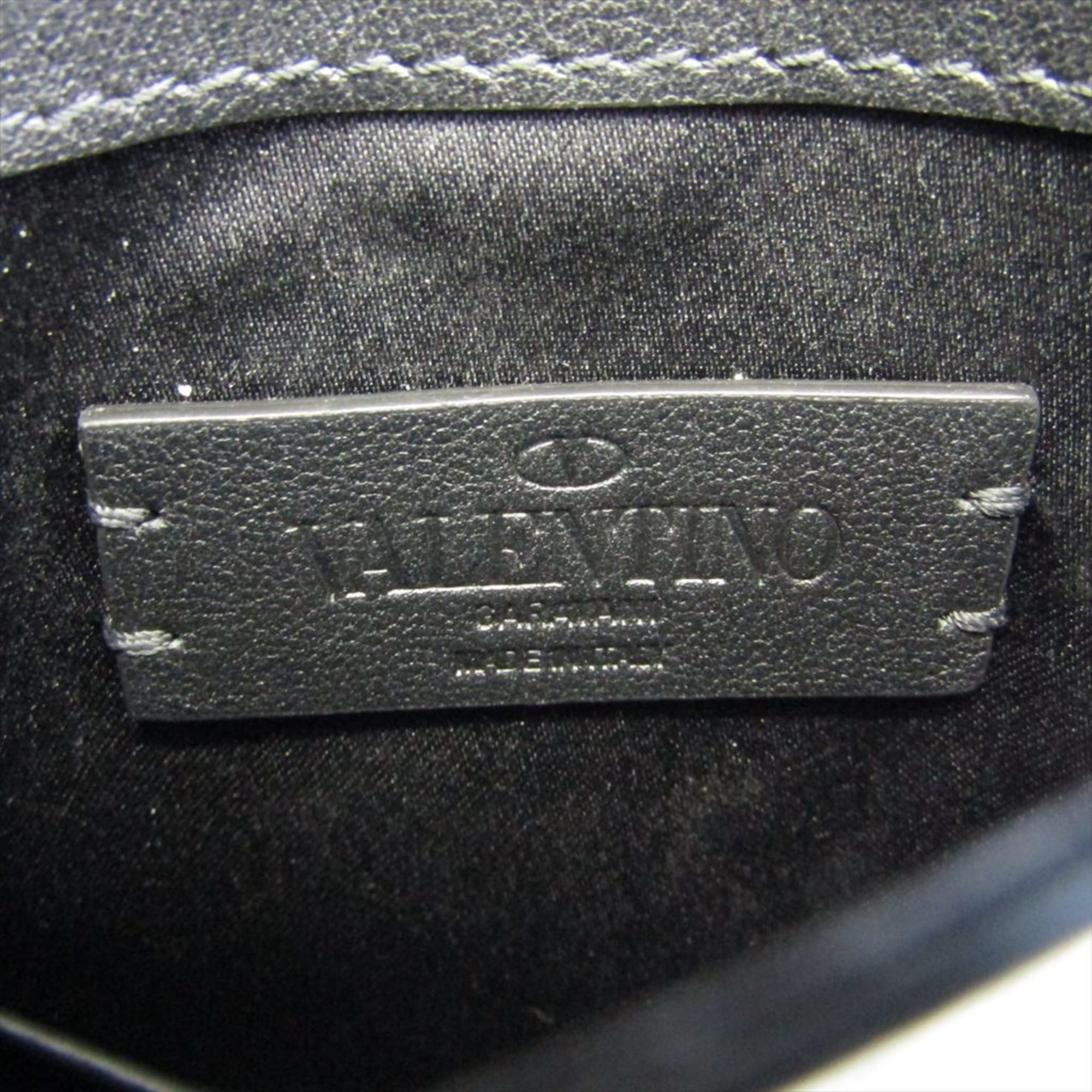 Valentino Garavani Unisex Leather Pochette Black