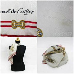 Cartier scarf muffler pattern off-white must de | Ladies