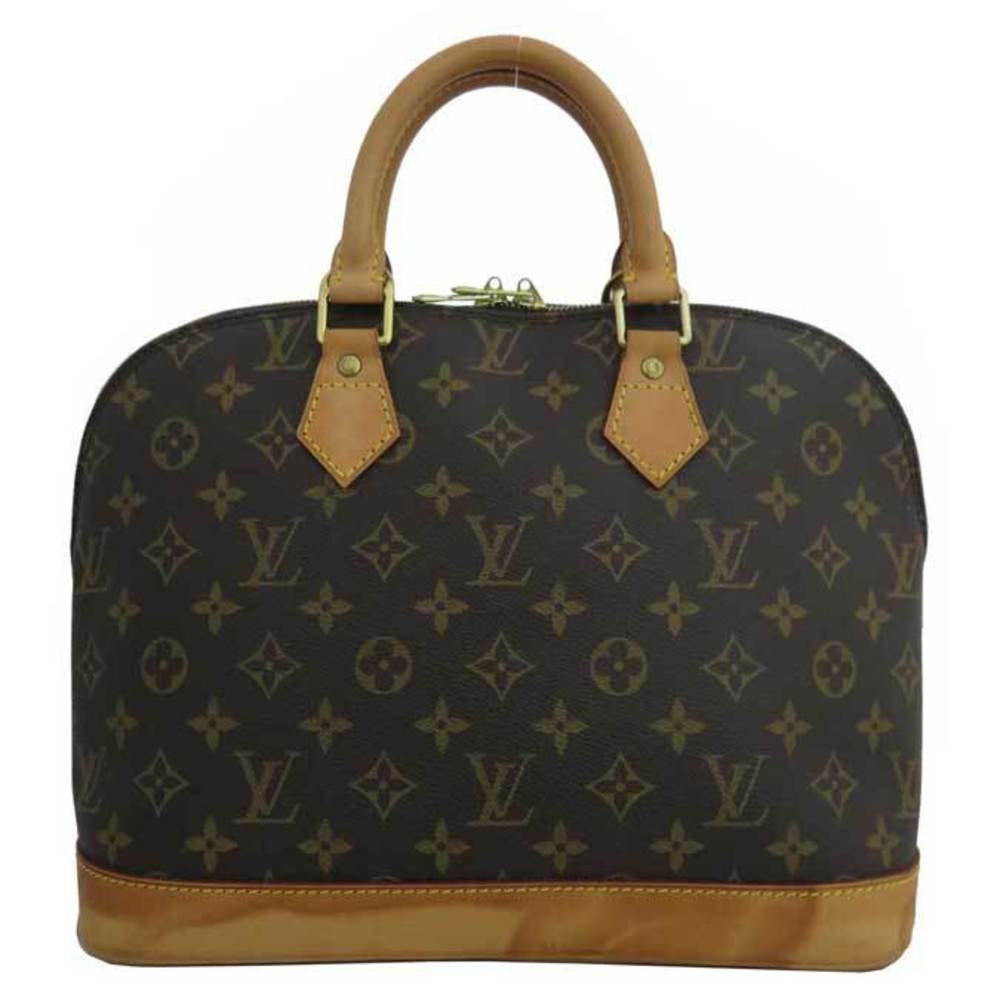 Louis Vuitton Bag Monogram Alma Brown Canvas Leather Handbag Tote ...