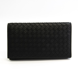 Bottega Veneta Women's Leather Long Bill Wallet (bi-fold) Brown