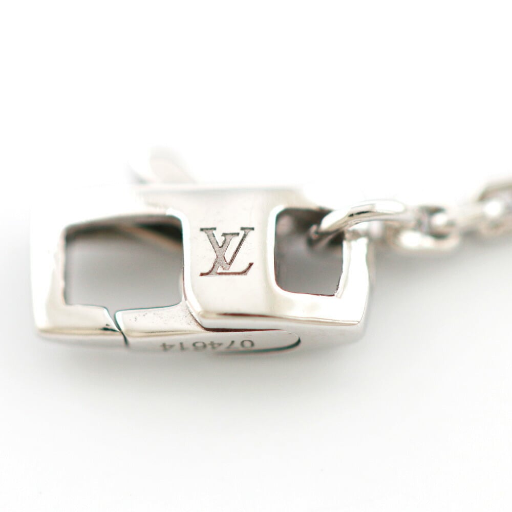 Louis Vuitton 18K White Gold & Diamond Monogram Bracelet., Lot #58231