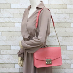 Furla Shoulder Bag Metropolis Pink Women's Leather