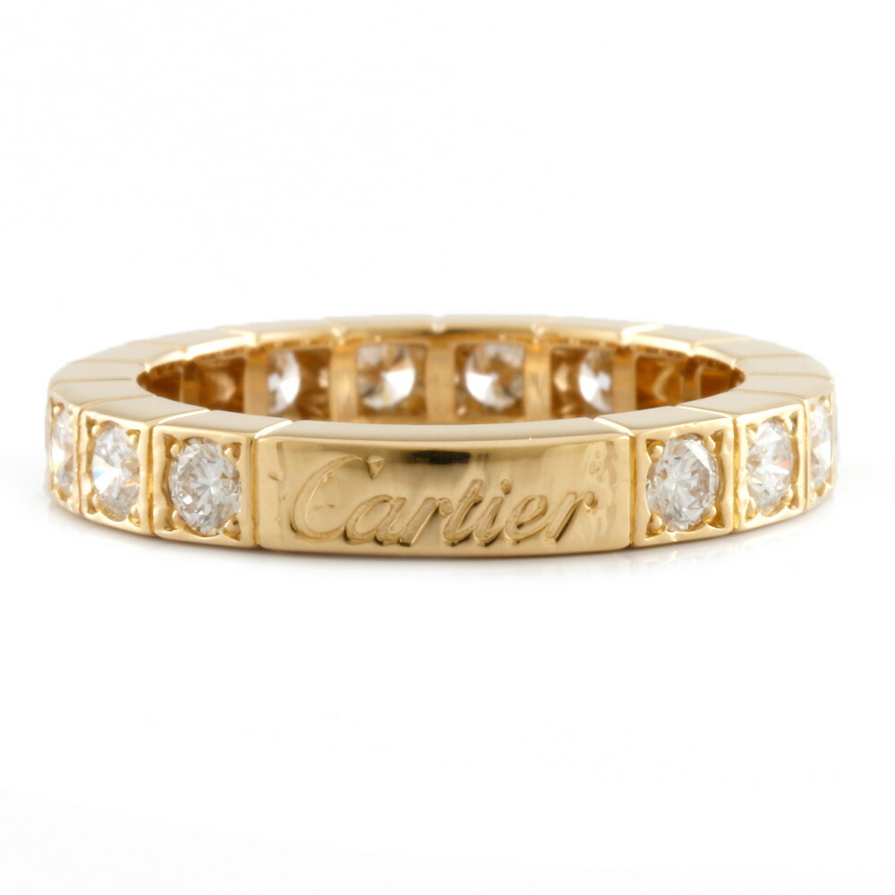 CARTIER Cartier K18YG Ring Lanier Full Diamond Eternity # 47 No. 7