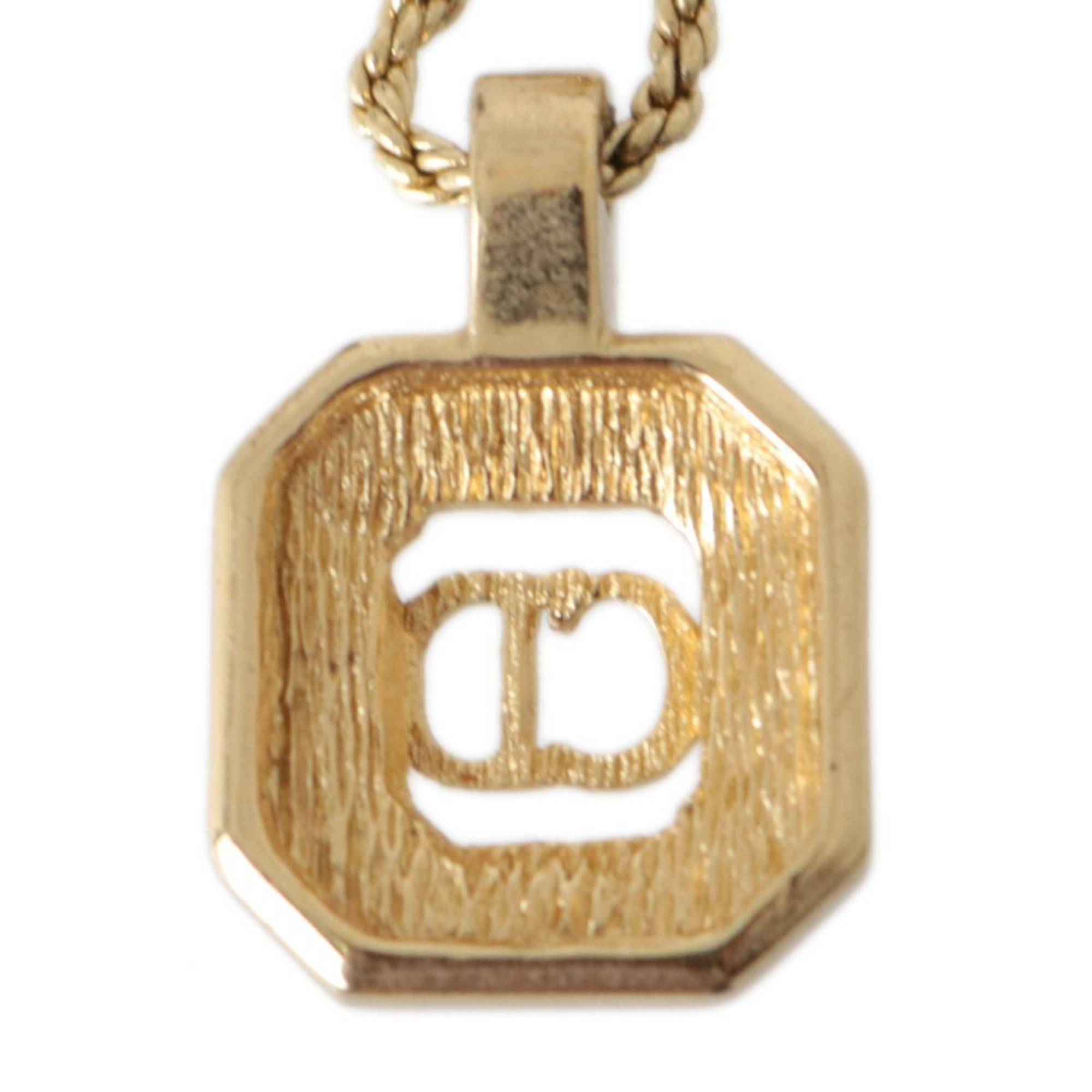 Christian Dior Necklace with octagon type top Ladies