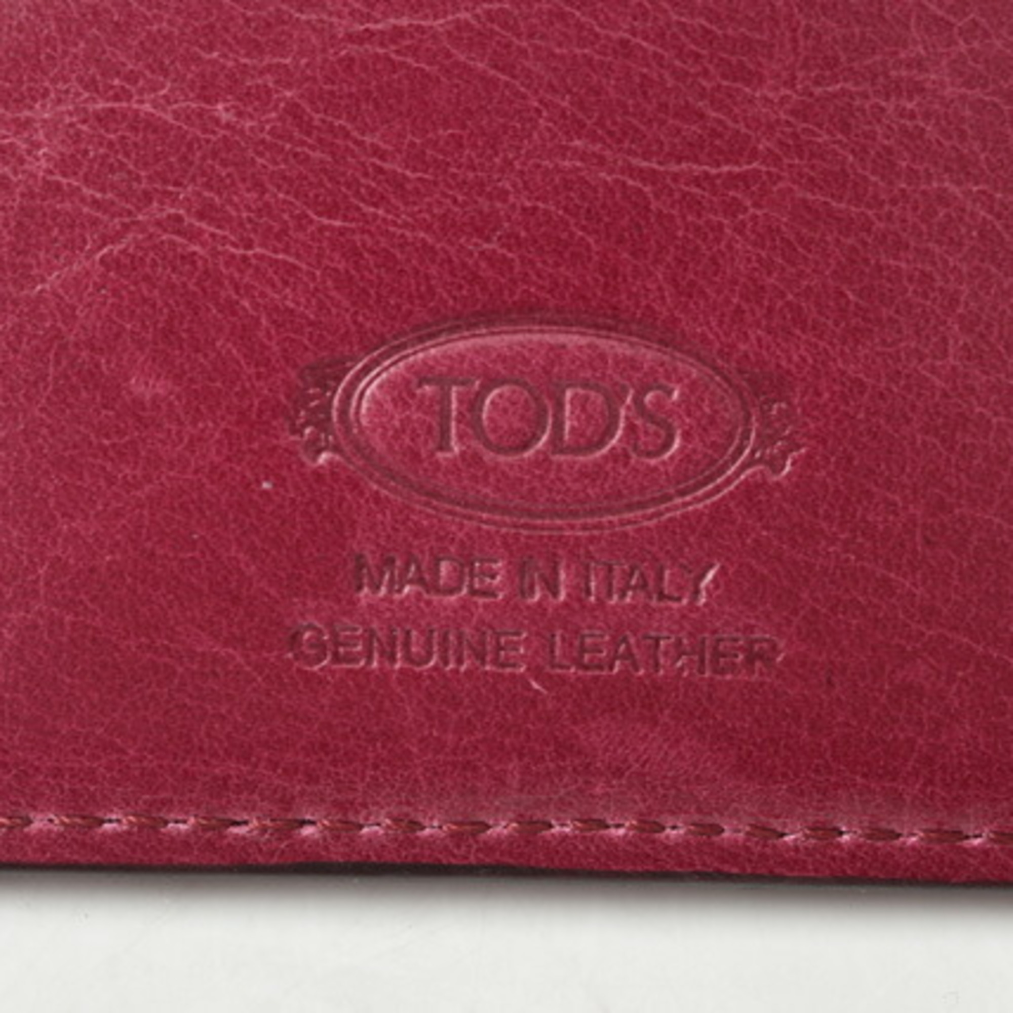 Tod's Card Case / Pass Business Holder TOD'S Men's Leather Bordeaux