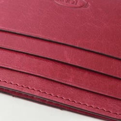 Tod's Card Case / Pass Business Holder TOD'S Men's Leather Bordeaux