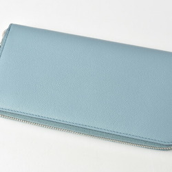 Tod's wallet TOD'S long round type leather light blue