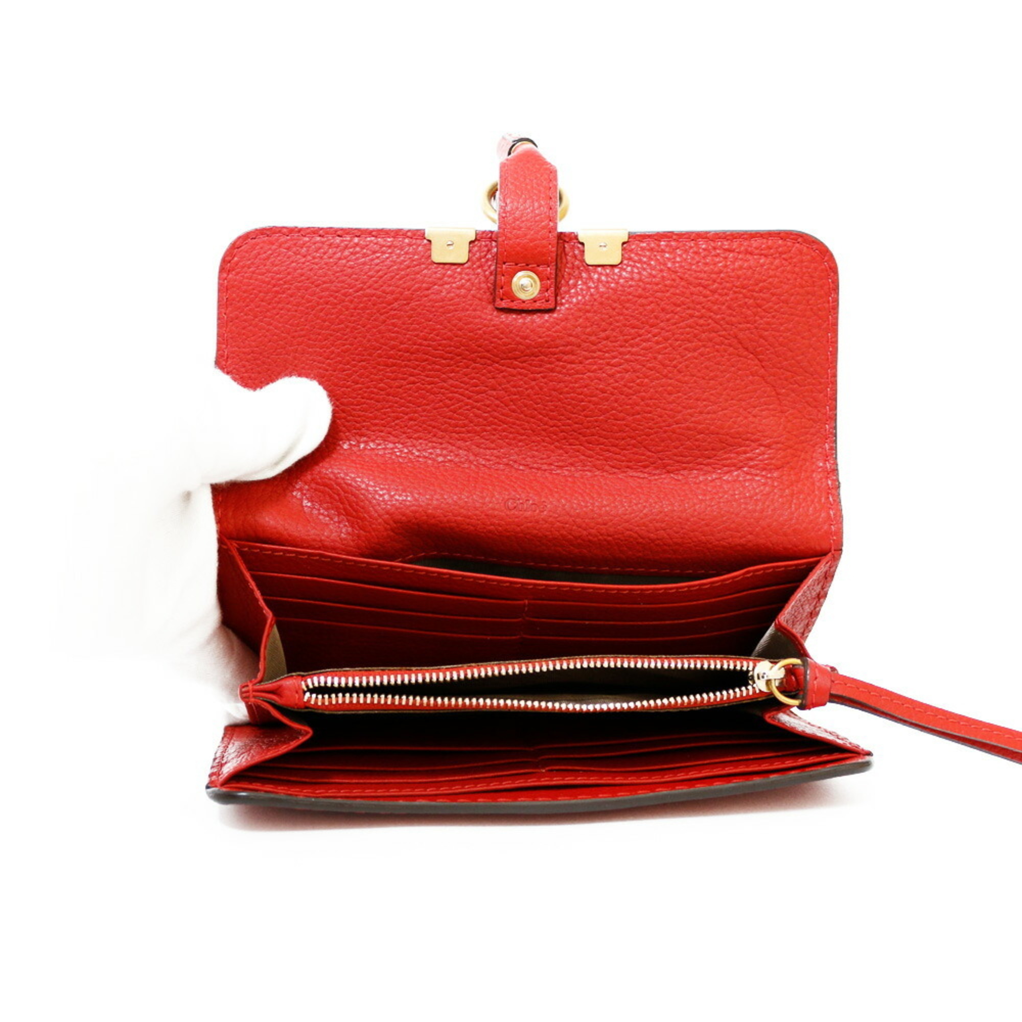Chloé Chloe Purse Red Ladies Leather