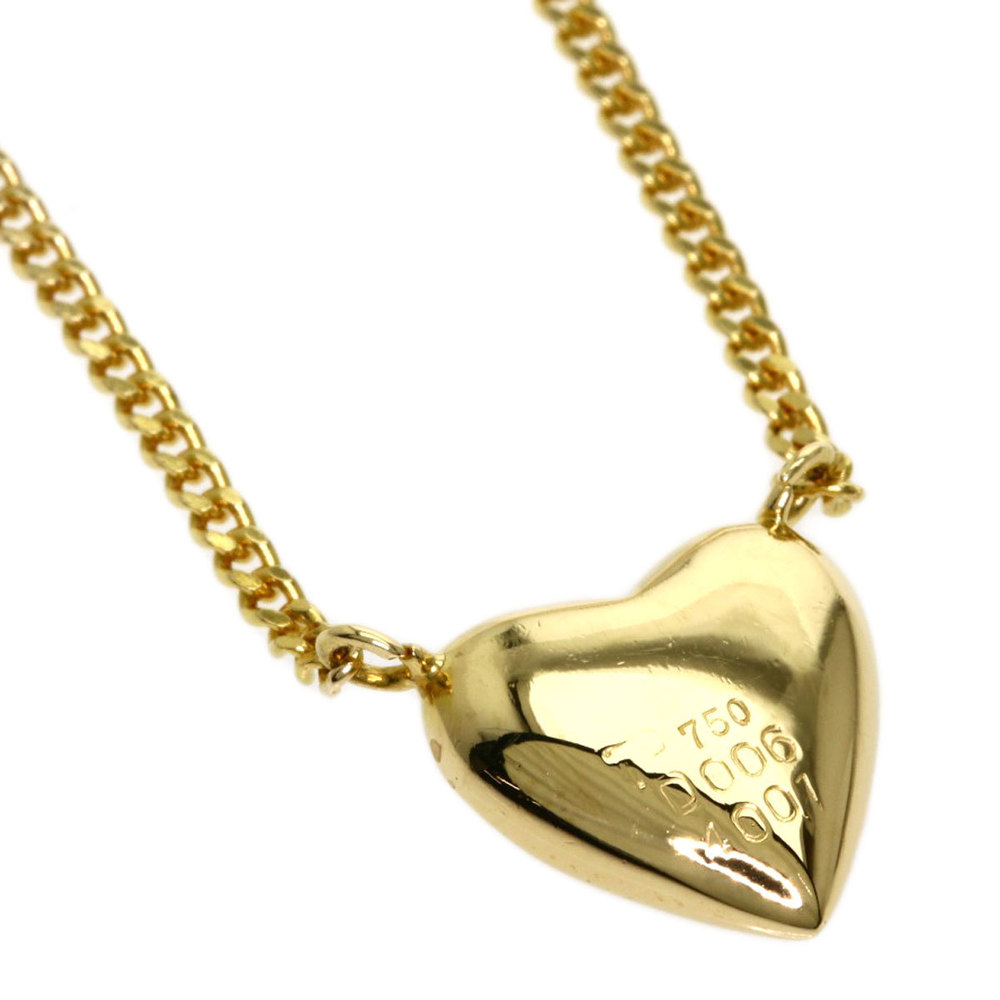 POLA Heart Motif Diamond Necklace K18 Yellow Gold Ladies | eLADY