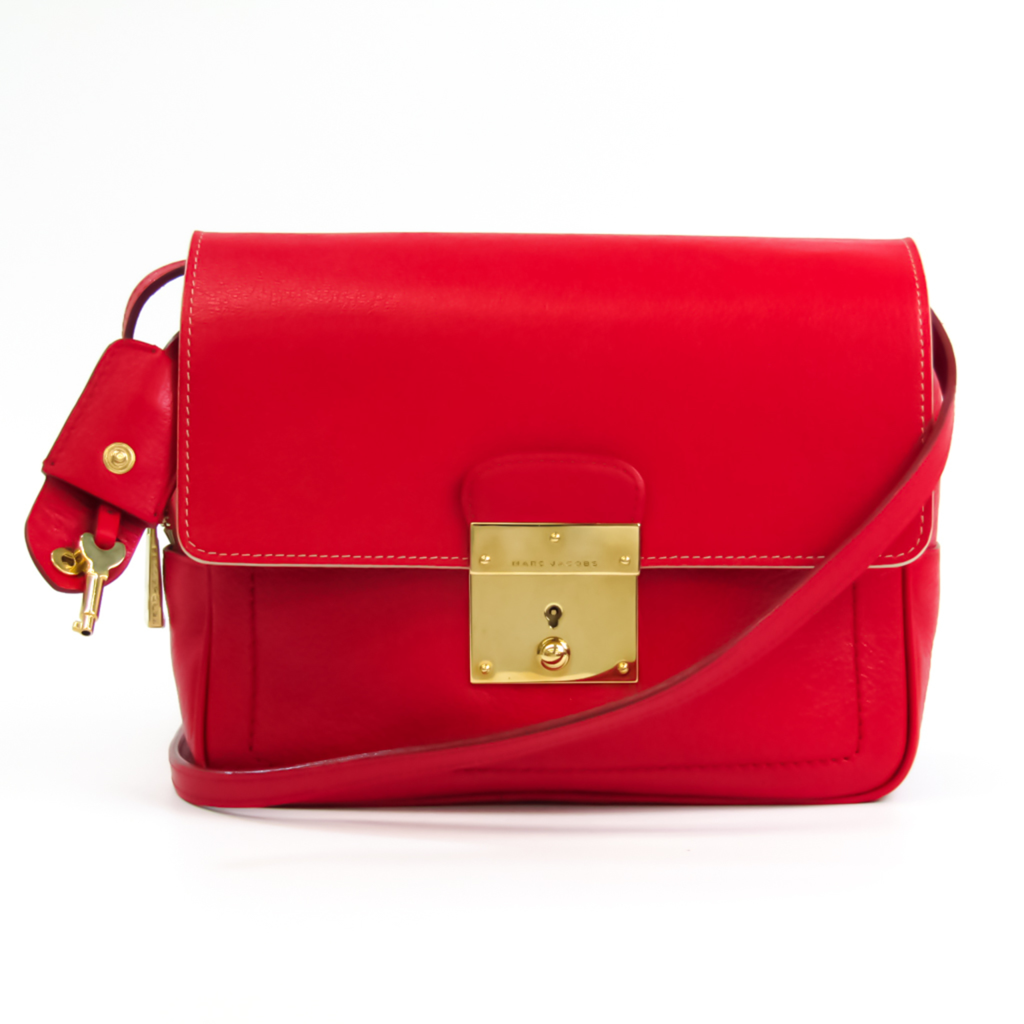 Marc Jacobs Women's Leather Shoulder Bag Red Color