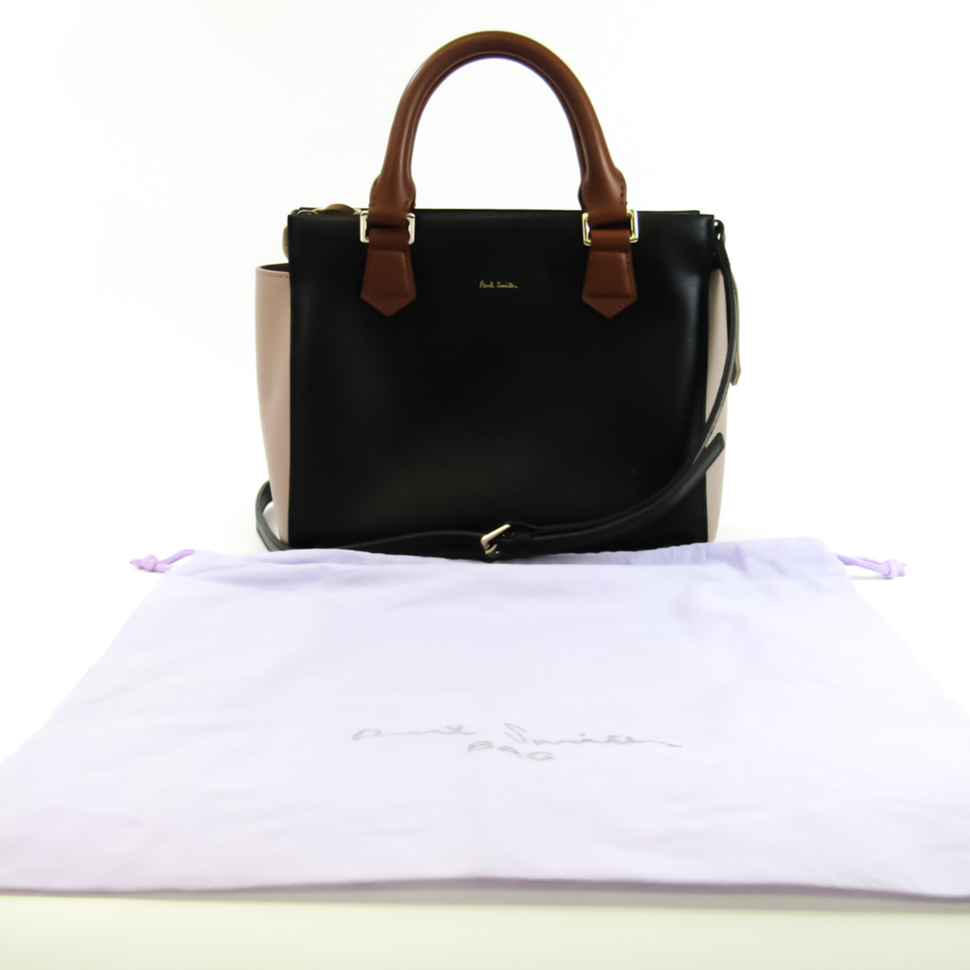 Paul Smith Women's Leather Handbag,Shoulder Bag Beige,Black,Brown