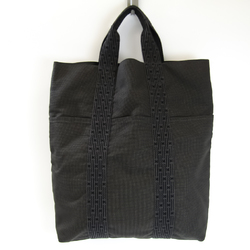 Hermes Her Line Cabas Unisex Polyamide,Polyester Tote Bag Black,Gray