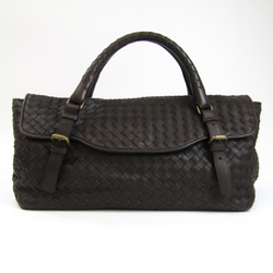 Bottega Veneta Intrecciato Intrecciato Women's Leather Handbag Brown