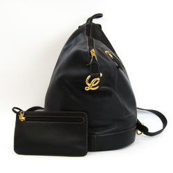 Loewe Anton Women's Leather Backpack Navy Black