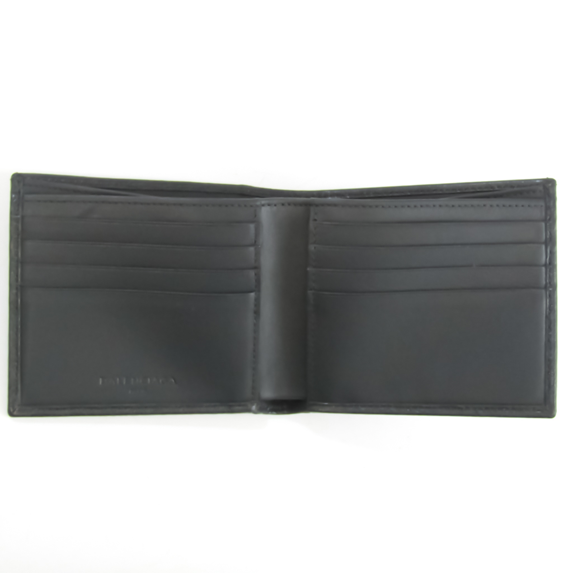 Balenciaga 286089 Women's Leather Bill Wallet (bi-fold) Gray
