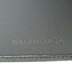 Balenciaga 286089 Women's Leather Bill Wallet (bi-fold) Gray