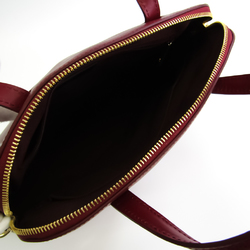 Furla Piper M Women's Leather Handbag,Shoulder Bag Dark Red,Red Color