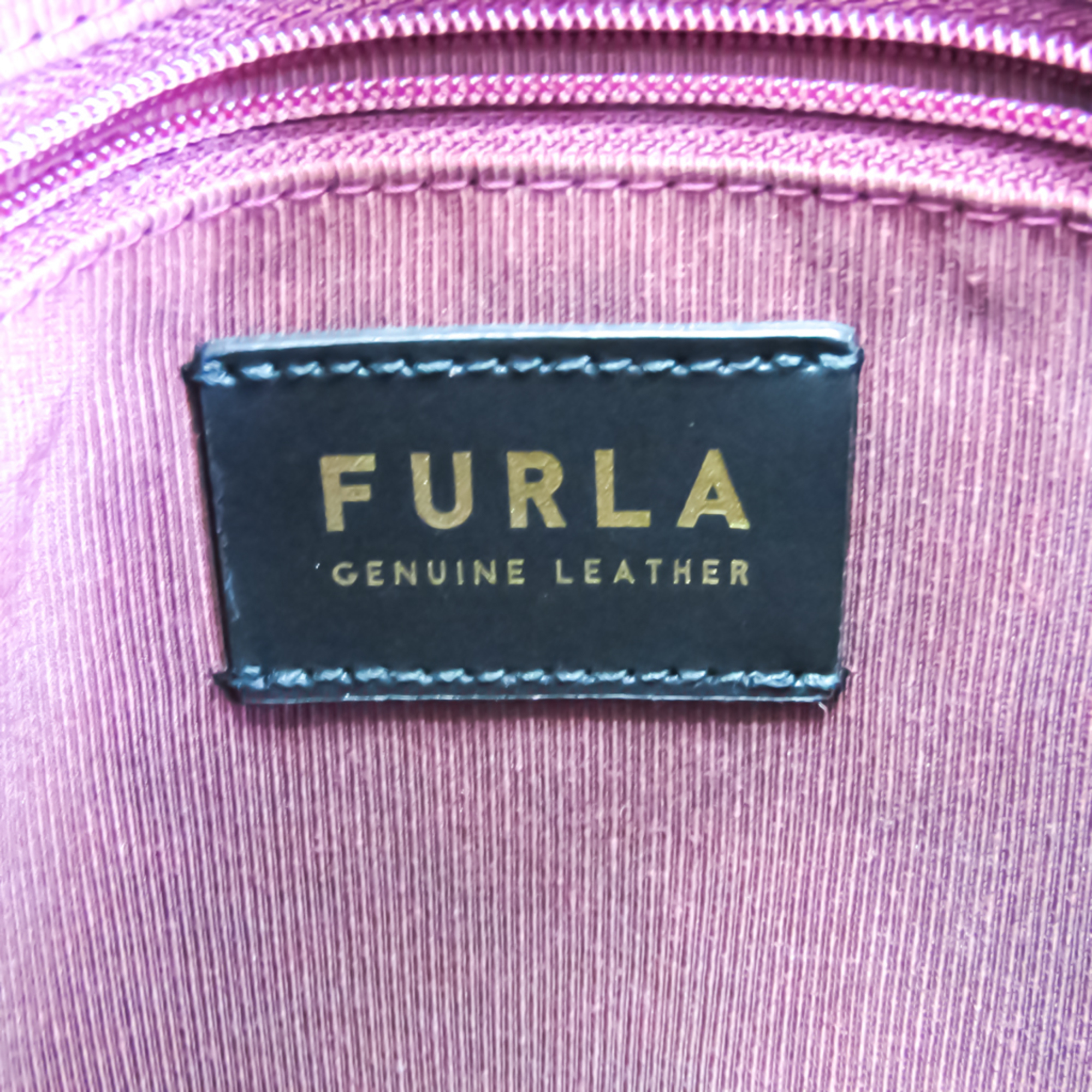 Furla Piper M Women's Leather Handbag,Shoulder Bag Dark Red,Red Color