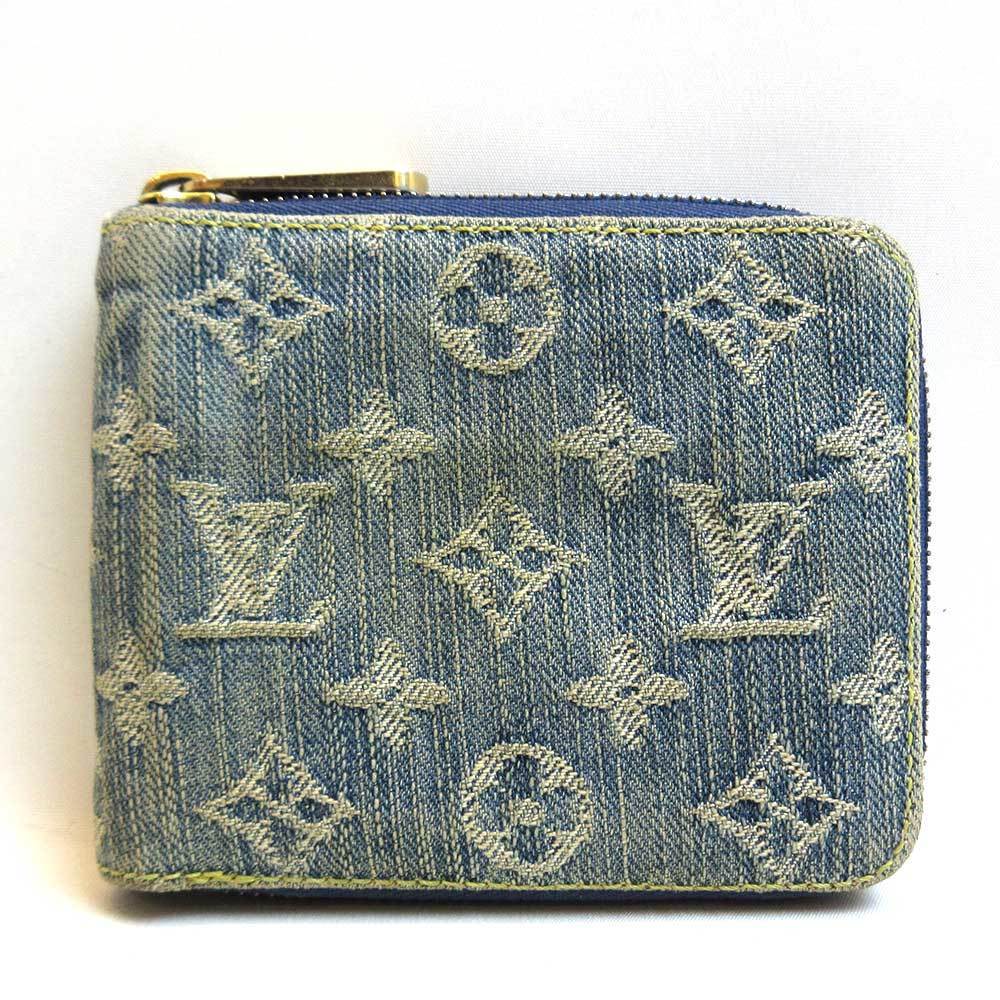 NEW LOUIS VUITTON BLUE DENIM ZIPPY COIN MINI WALLET, SOLD OUT