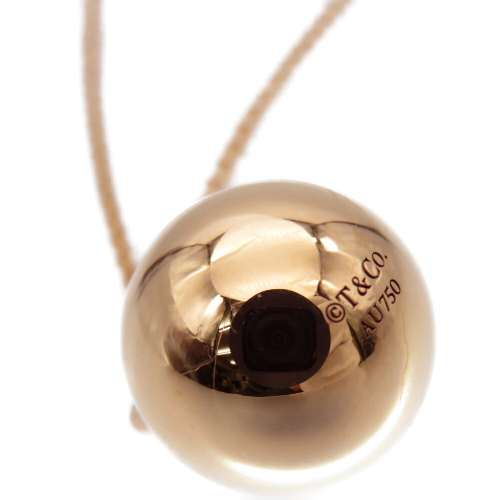 Tiffany Hardware Ball 12mm Rose Gold Necklace K18PG 750 0008 TIFFANY & Co.