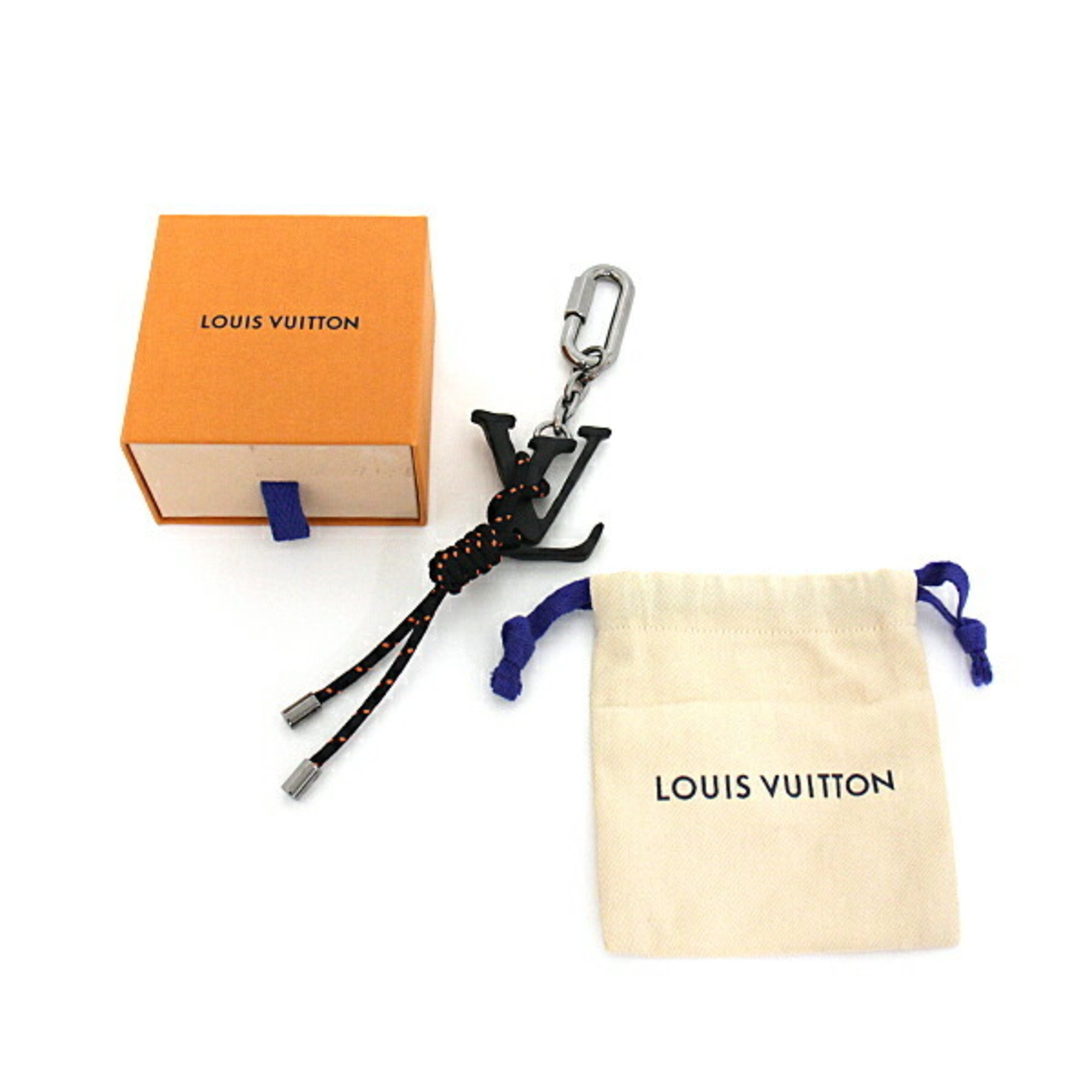 Louis Vuitton Portocre LV Shape Rope MP2617 Keychain Bag Charm LE1109 Noir Initials