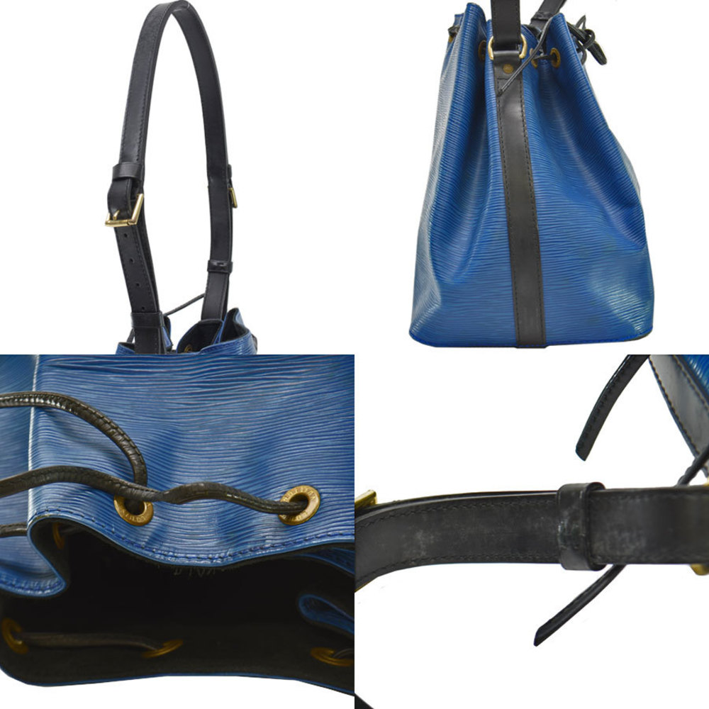 Louis Vuitton EPI Petit Bi-Color Noe Bleu Toledo Black