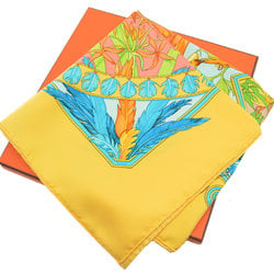 Hermes HERMES Scarf Carre 90 AMAZONIA Amazonia Orange Blue Multi Silk Ladies