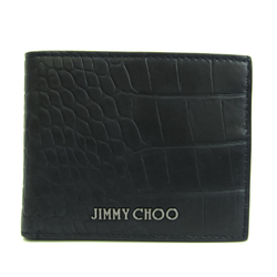 Jimmy Choo Men's Leather Bill Wallet (bi-fold) Black