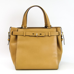 Valextra B Cube V5C67 Women's Leather Handbag,Shoulder Bag Brown