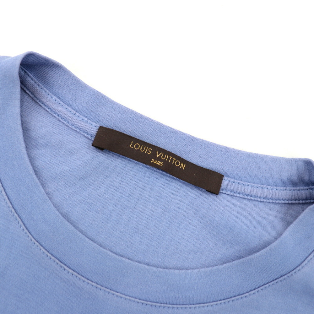 Louis Vuitton Men's Black Cotton Damier Pocket Printed Long Sleeve