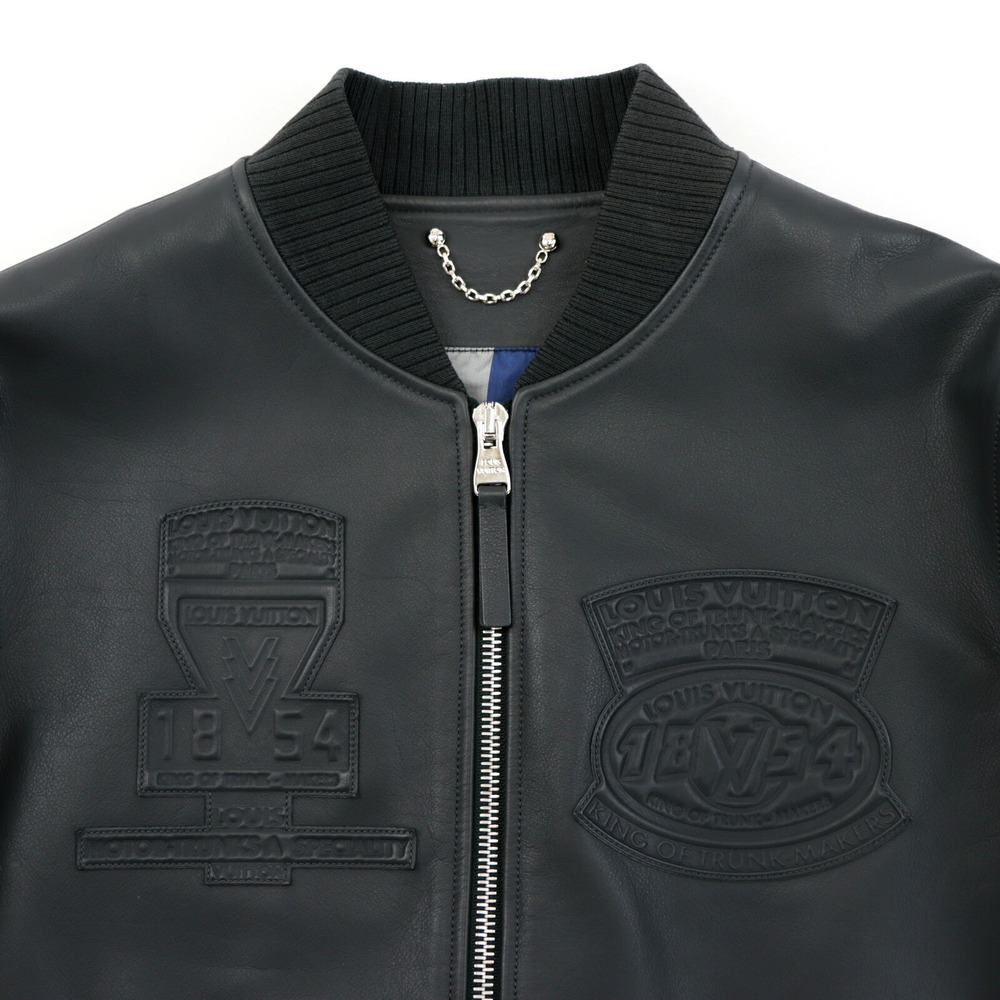 Louis Vuitton Grey Leather Jacket