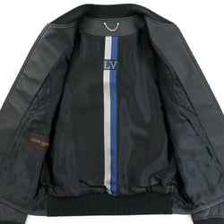 Louis Vuitton Reversible Leather Technical Jacket, Black, 56