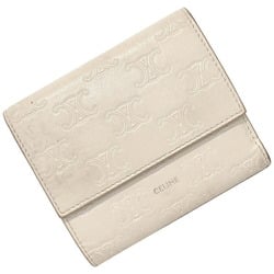 Celine Pink Triomphe 10B57 3BFU Leather CELINE Ladies Tri-Fold Wallet Embossed