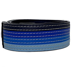 Loewe Shoulder Strap Blue Navy Gold Leather LOEWE Light Stripe Women's Stitching Accessories Accent