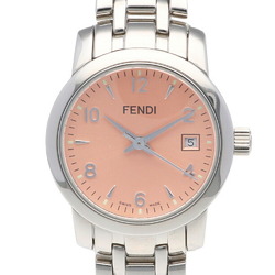 FENDI Fendi SS Watch 2100L Silver Pink Ladies Stainless Steel