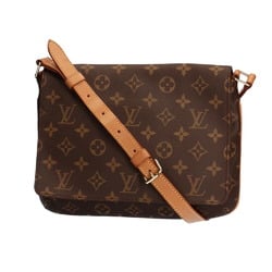 Louis Vuitton LOUIS VUITTON Musette Tango Monogram Shoulder Bag Brown Ladies