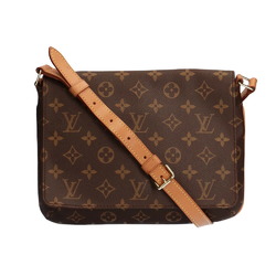 Louis Vuitton LOUIS VUITTON Musette Tango Monogram Shoulder Bag Brown Ladies