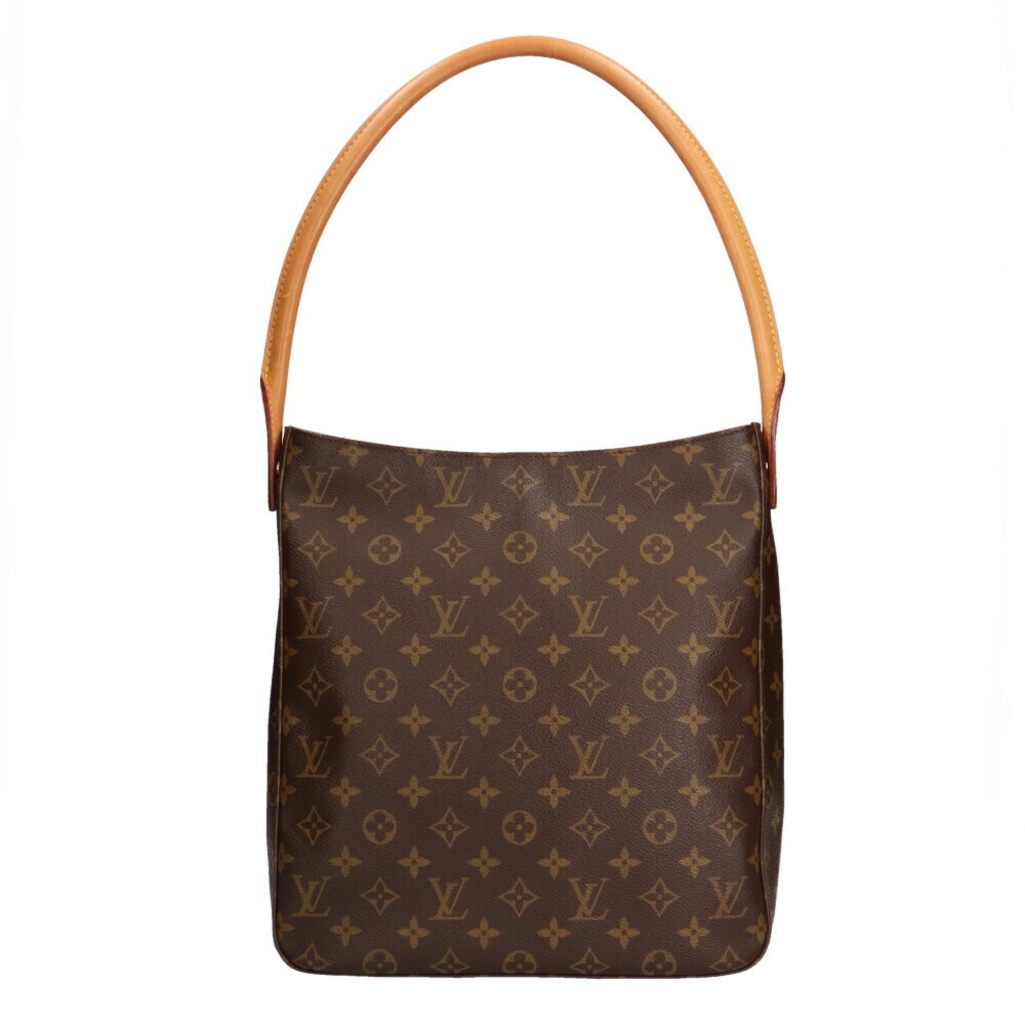 Louis Vuitton LOUIS VUITTON Looping GM Monogram Shoulder Bag Brown Ladies