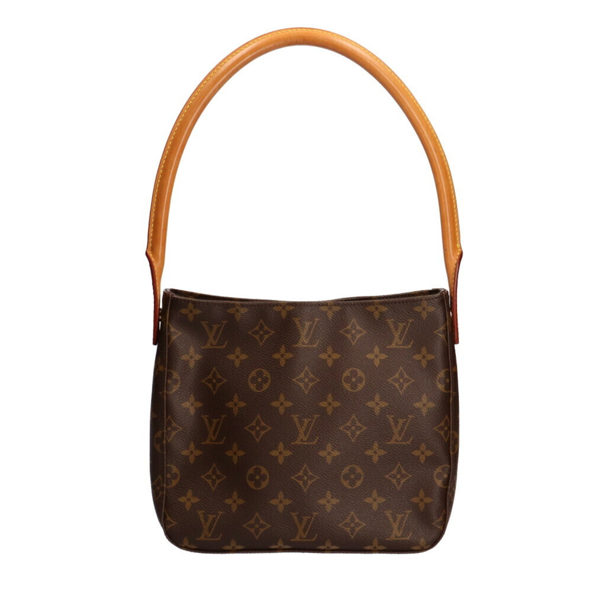 Louis Vuitton LOUIS VUITTON Looping Monogram Shoulder Bag Brown Ladies