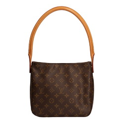 Louis Vuitton LOUIS VUITTON Looping Monogram Shoulder Bag Brown Ladies