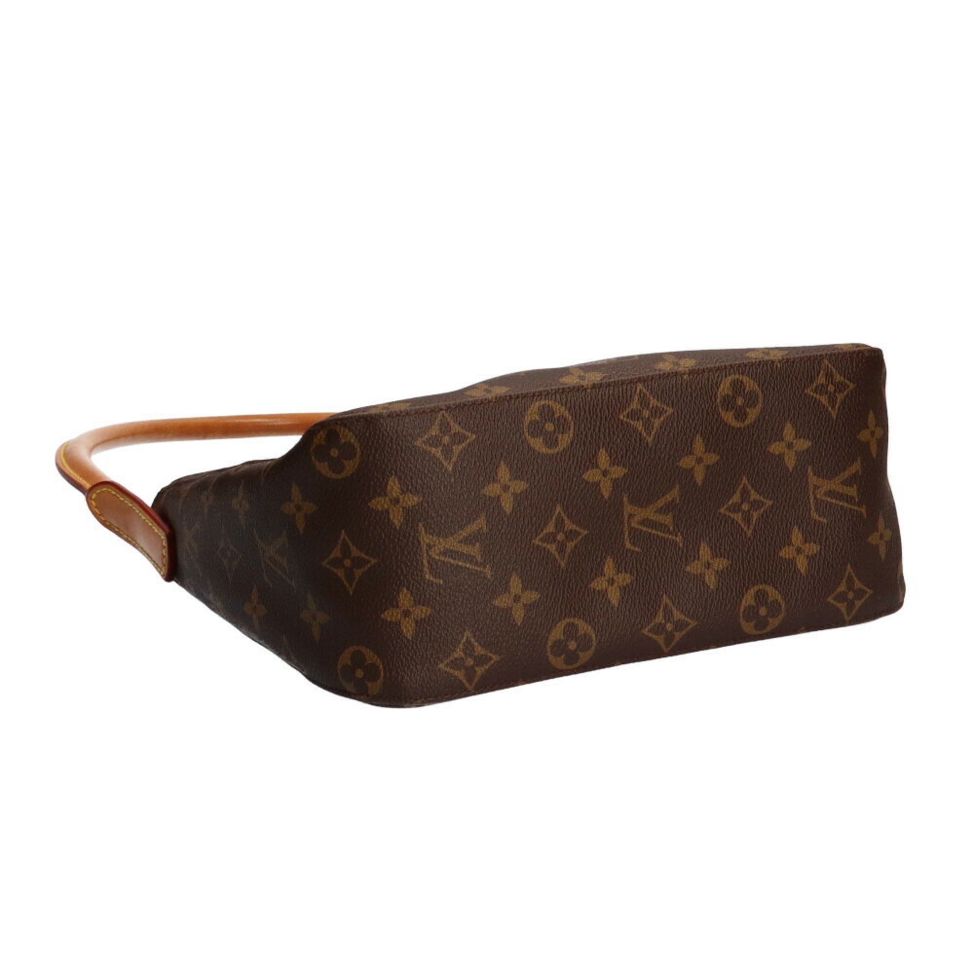 Louis Vuitton LOUIS VUITTON Looping Monogram Shoulder Bag Brown Ladies