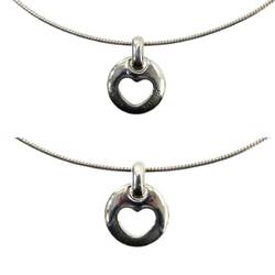 Tiffany & Co. / Open Heart Necklace SV925 Approx. 39cm