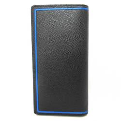 Louis Vuitton Wallet Portofeuil Brothers Black x Blue Long Folded