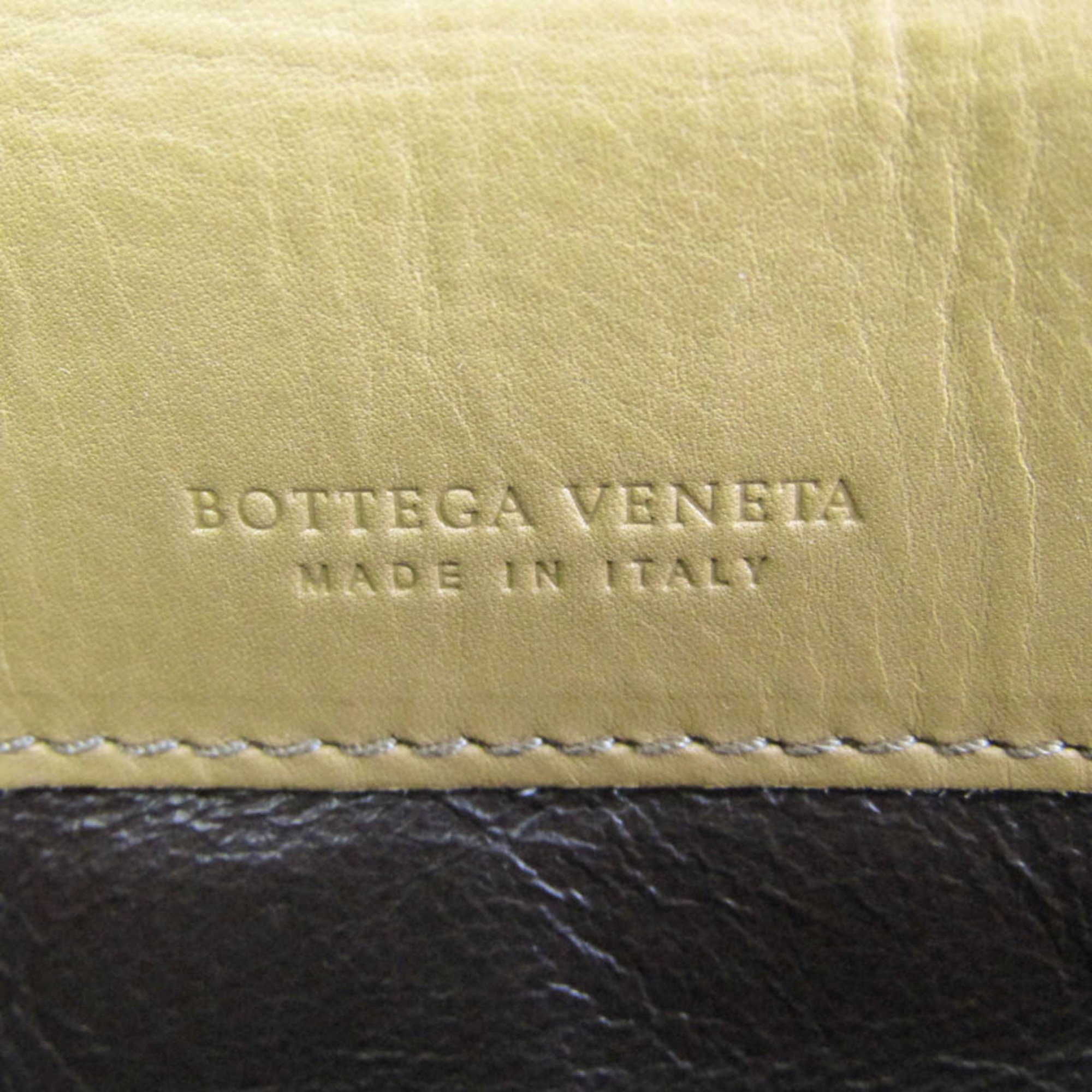 Bottega Veneta Unisex Leather Long Wallet (bi-fold) Camel