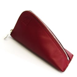 Loewe Unisex Leather Coin Purse/coin Case Red Color